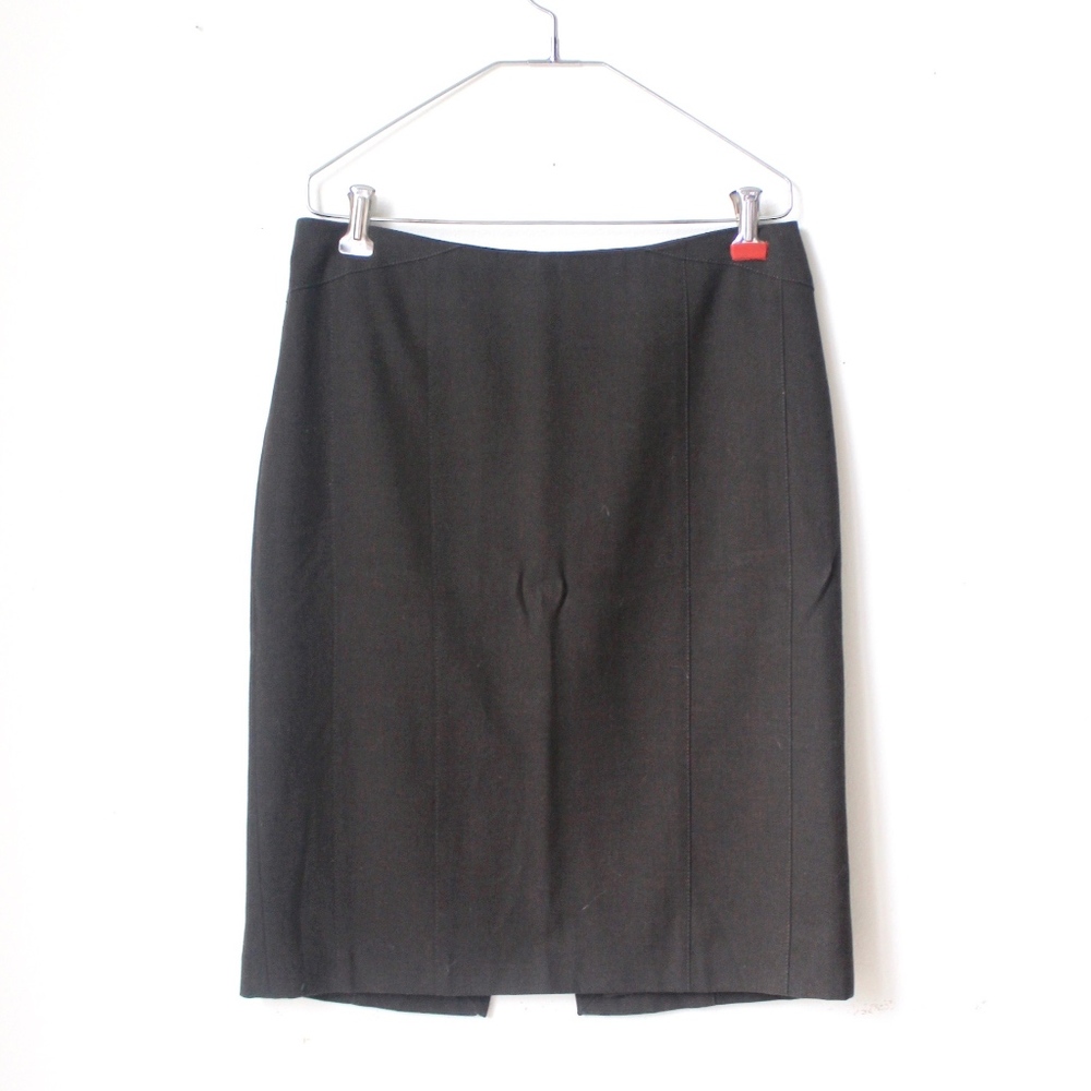 High Waist Knee Length Brown Pencil Skirt Size 6